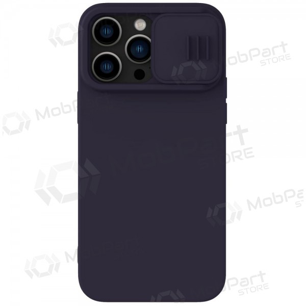 Case Nillkin CamShield Silky Magnetic Silicone Apple iPhone 14 Pro tamsiai violet