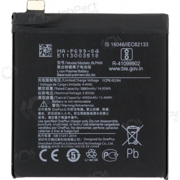 OnePlus 7 / 7 Pro (BLP699) battery / accumulator (3900mAh)