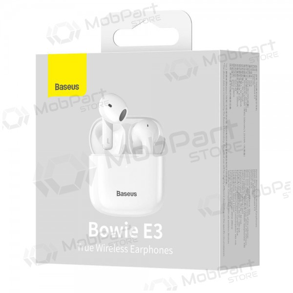 Wireless headset / handsfree Baseus Bowie E3 NGTW080002 (white)