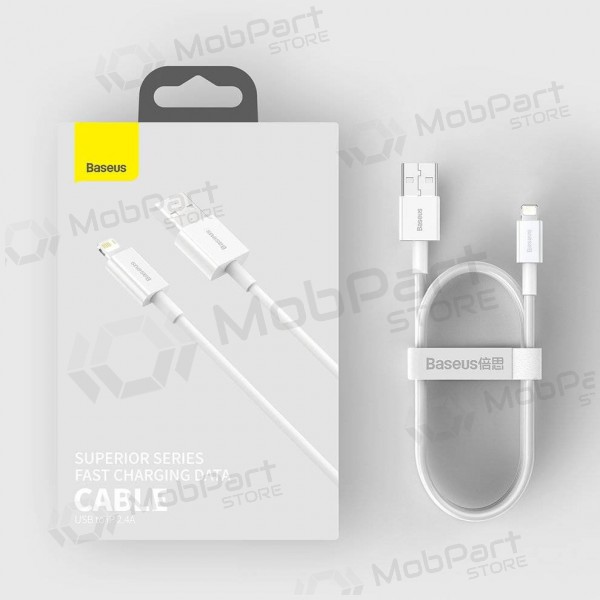 USB cable Baseus Superior Lightning 2.4A 1.5m (white) CALYS-B02