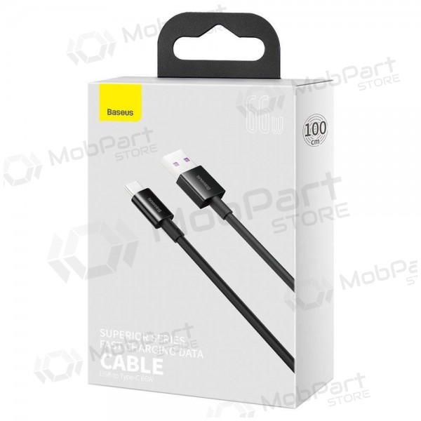 USB cable Baseus Superior Type-C 66W 1.0m (black) CATYS-01