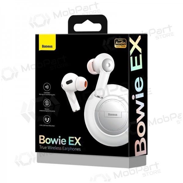 Wireless headset / handsfree Baseus Bowie EX NGTW170002 (white)