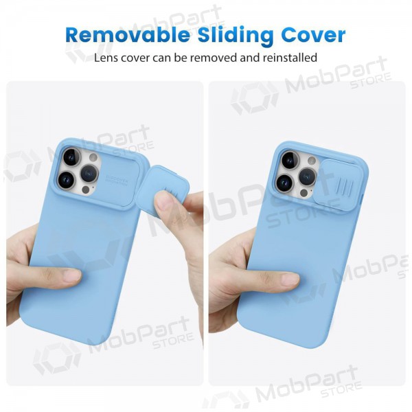 Case Nillkin CamShield Silky Magnetic Silicone Apple iPhone 14 light blue