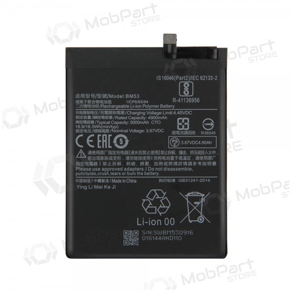 Xiaomi Mi 10T / Mi 10T Pro battery, akumuliatorius (BM53)