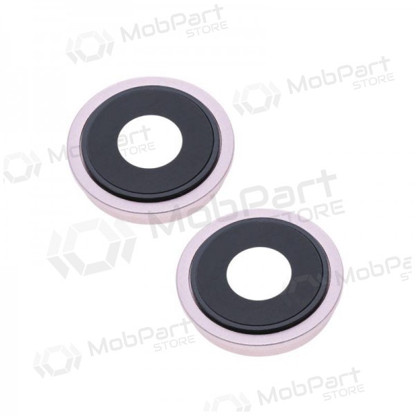 Apple iPhone 13 camera glass / lens (2pcs) (pink) (with frame)