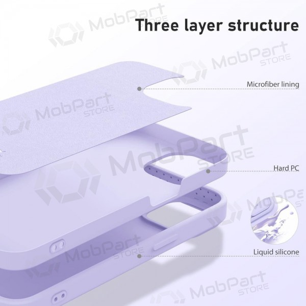 Case Nillkin CamShield Silky Magnetic Silicone Apple iPhone 14 Pro Max šviesiai violet