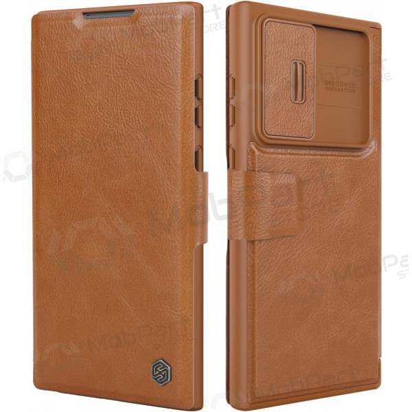 Case Nillkin Qin Leather Samsung A346 A34 5G brown