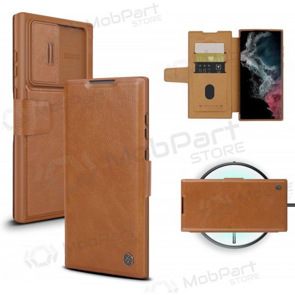 Case Nillkin Qin Leather Samsung A346 A34 5G brown