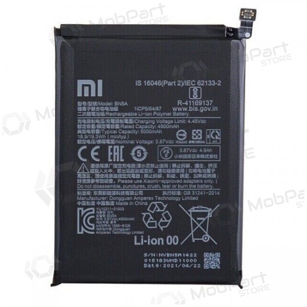 Xiaomi Redmi 10, Redmi 10 (2022), Redmi Note 10 5G, Poco M3 Pro 5G battery, akumuliatorius (BN5A) (original)