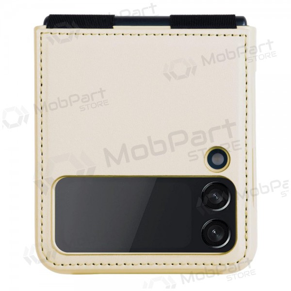 Case Nillkin Qin Leather (Plain Leather) Samsung F721 Z Flip4 5G gold