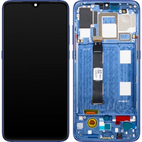 Xiaomi Mi 9 screen (blue) (with frame) (original)