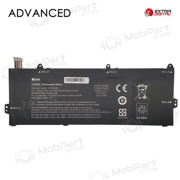 HP LG04XL, 4100mAh laptop battery, Advanced