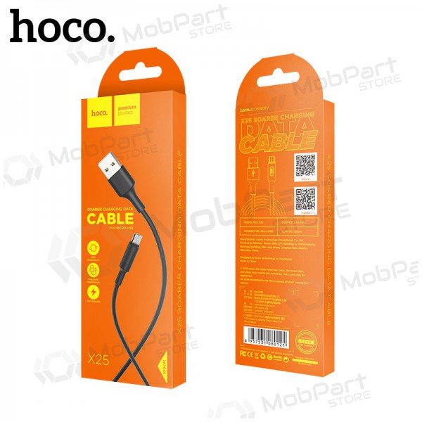 USB cable Hoco X25 microUSB 1.0m (black)