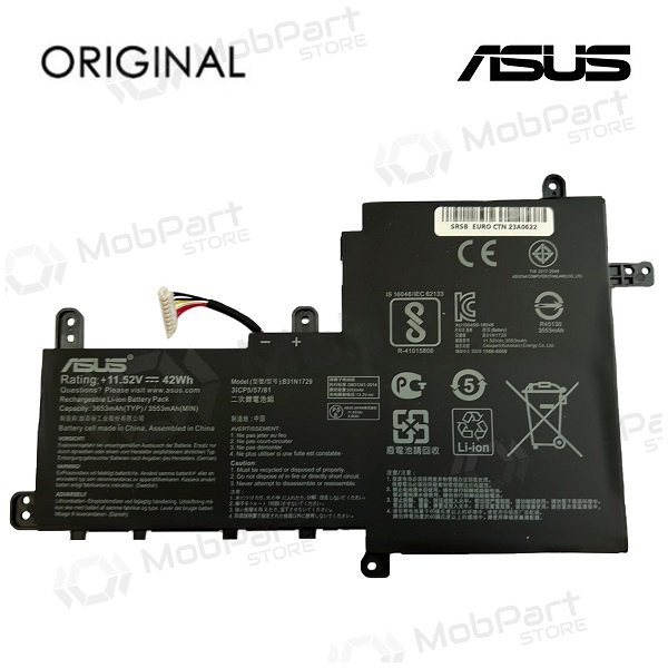 ASUS B31N1729, 3653mAh laptop battery - PREMIUM