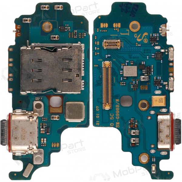 Samsung G998 Galaxy S21 Ultra charging dock port and microphone flex (service pack) (original)