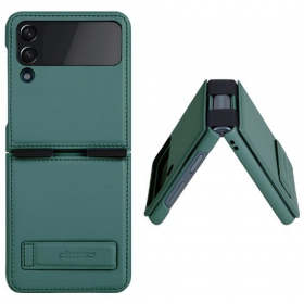 Case Nillkin Qin Leather (Plain Leather) Samsung F721 Z Flip4 5G green