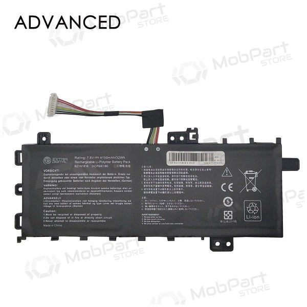 ASUS B21N1818, 4150mAh laptop battery, Advanced