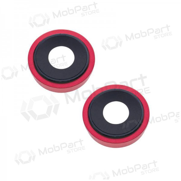 Apple iPhone 13 camera glass / lens (2pcs) (red) (with frame)