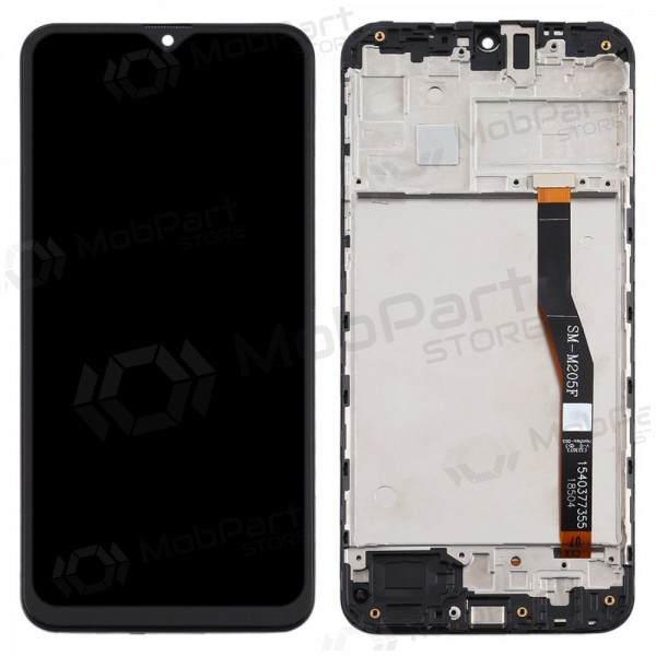 Samsung M205F Galaxy M20 screen (black) (with frame) (service pack) (original)