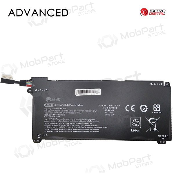 HP PG06XL, 5100mAh laptop battery, Advanced