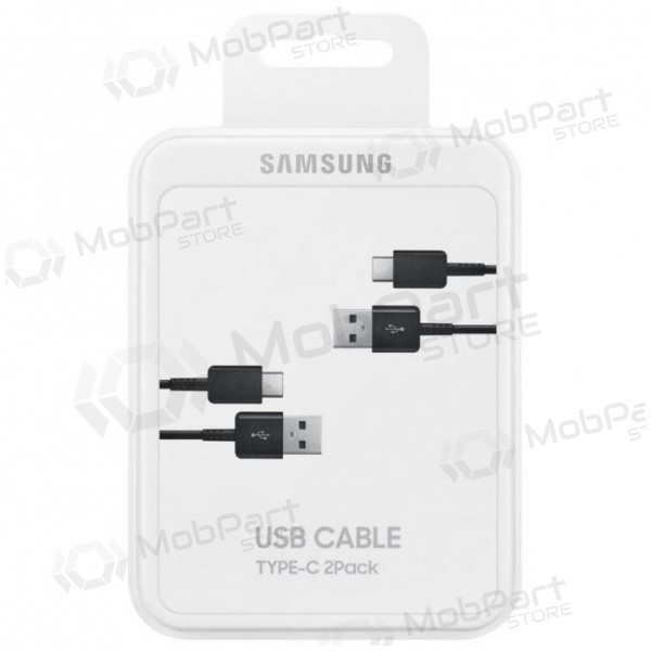 USB cable Samsung EP-DG930MBEGWW Type-C 1.5m 2pcs. (black) (OEM)