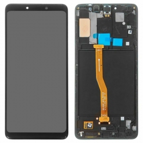Samsung A920F Galaxy A9 (2018) screen (black) (with frame) (service pack) (original)
