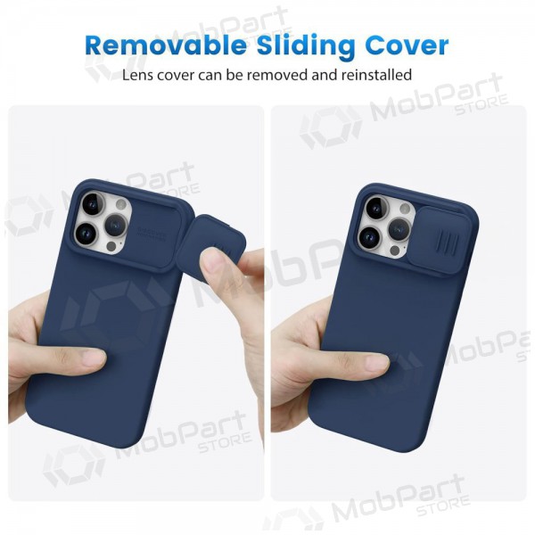 Case Nillkin CamShield Silky Magnetic Silicone Apple iPhone 14 dark blue