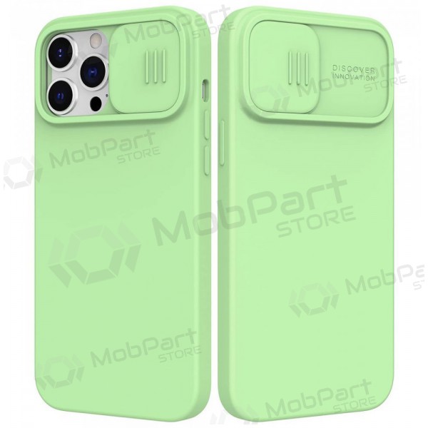 Apple iPhone 15 Pro case „Nillkin Silicone“ (light green)