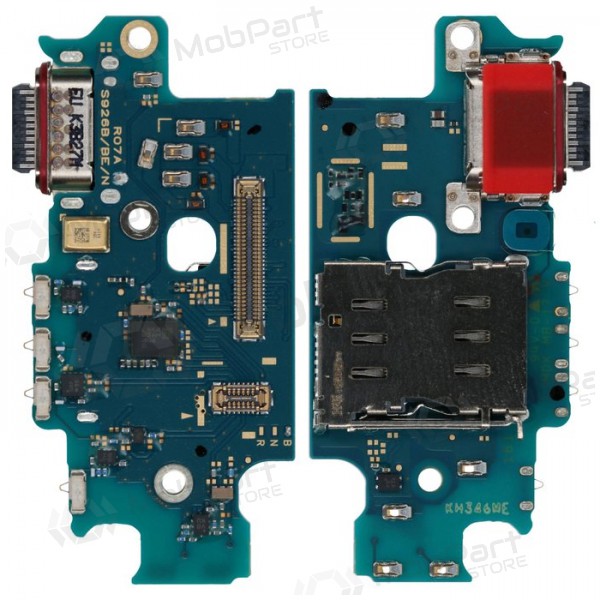 Samsung S926 Galaxy S24 Plus charging dock port and microphone flex (service pack) (original)