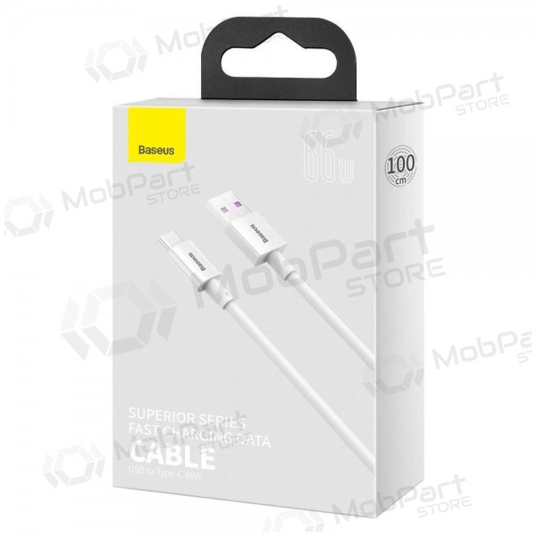 USB cable Baseus Superior Type-C 66W 1.0m (white) CATYS-02