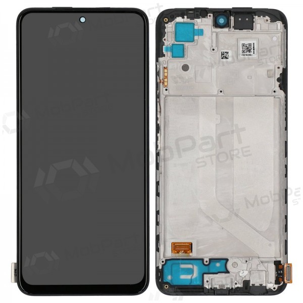 Xiaomi Redmi Note 10 / Redmi Note 10S / Poco M5s screen (black) (with frame) (original)