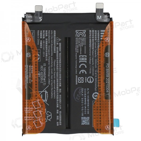 Xiaomi 11T Pro 5G battery, akumuliatorius (BM58) (original)