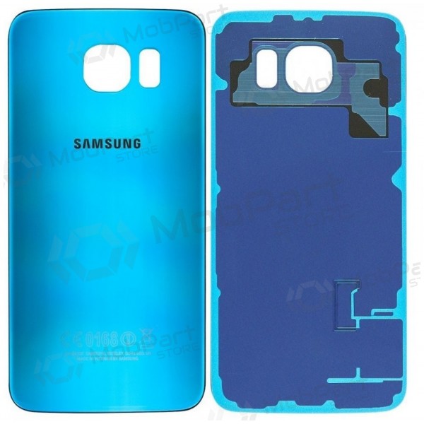 Samsung G920F Galaxy S6 back / rear cover white light blue (Blue Topaz) (used B, original)