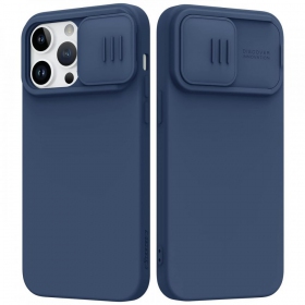 Case Nillkin CamShield Silky Silicone Apple iPhone 15 dark blue