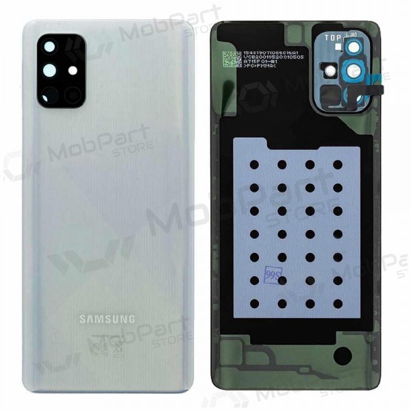 Samsung A715 Galaxy A71 2020 back / rear cover silver (Prism Crush Silver) (used grade C, original)