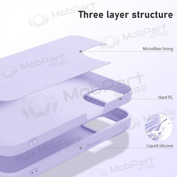 Apple iPhone 15 Plus case „Nillkin Silicone“ (šviesiai violet)