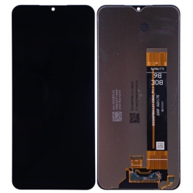 Ekranas Samsung A235 A23 4G 2022 su lietimui jautriu stikliuku Black original (service pack)