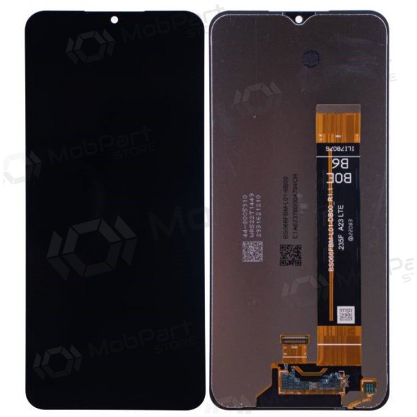 Ekranas Samsung A235 A23 4G 2022 su lietimui jautriu stikliuku Black original (service pack)