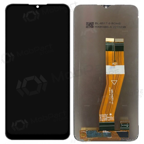 Ekranas Samsung A025G A02s 2020 su lietimui jautriu stikliuku black original (service pack)