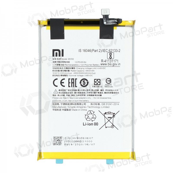 Xiaomi Redmi 9A / Redmi 9C battery, akumuliatorius (BN56) (original)