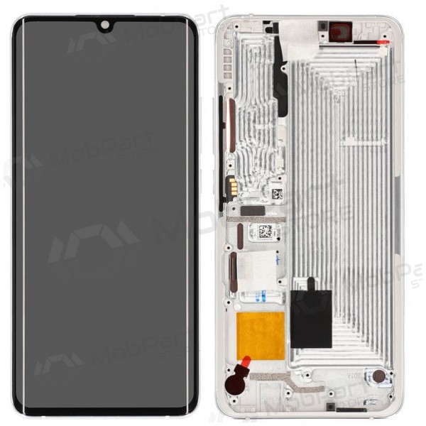 Xiaomi Mi Note 10 / Mi Note 10 Pro / Mi Note 10 Lite screen (white) (with frame) (service pack) (original)