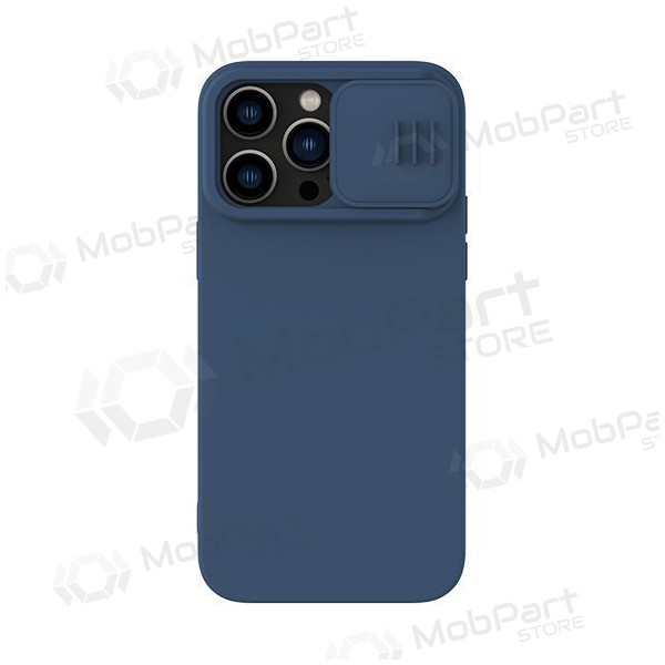 Apple iPhone 15 Pro case „Nillkin Silicone“ (dark blue)