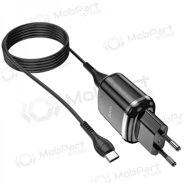 Charger Hoco N4 + Type-C (2.4A) (black)