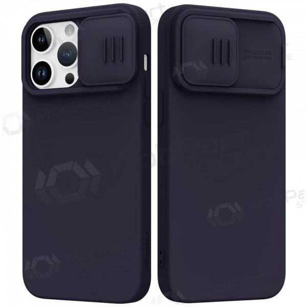 Apple iPhone 15 Pro case „Nillkin Silicone“ (tamsiai violet)