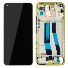 Xiaomi Mi 11 Lite 4G / Mi 11 Lite 5G screen (yellow) (with frame) (original)