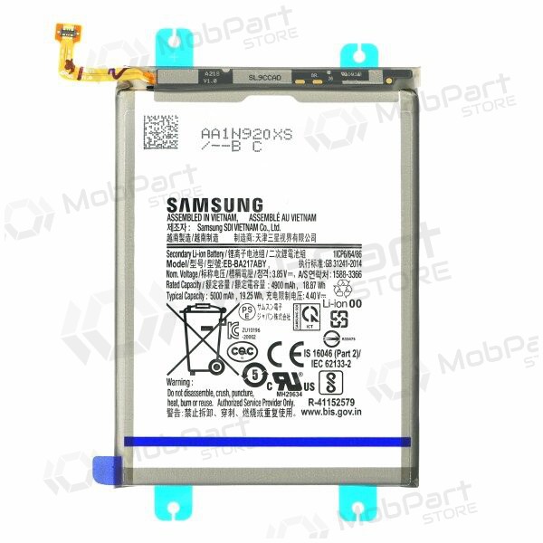 Samsung A125 A12 / A127 A12S / A217 A21s / M127 M12 / A135 A13 (EB-BA217ABY) battery / accumulator (4900mAh) (service pack) (original)