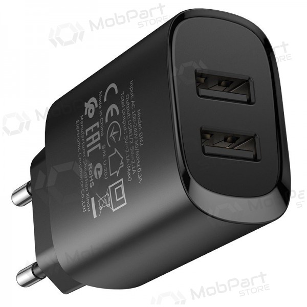 Charger Borofone BN2 2xUSB 2.1A (black)