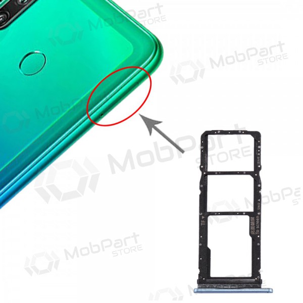 Huawei P40 Lite E SIM card holder blue (Aurora)