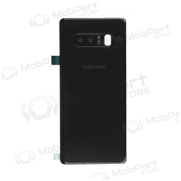 Samsung N950F Galaxy Note 8 back / rear cover black (Midnight Black) (used grade A, original)