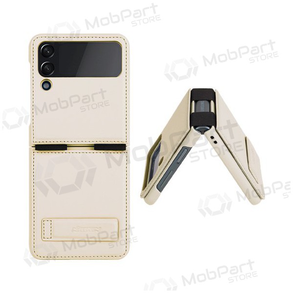 Case Nillkin Qin Leather (Plain Leather) Samsung F721 Z Flip4 5G gold